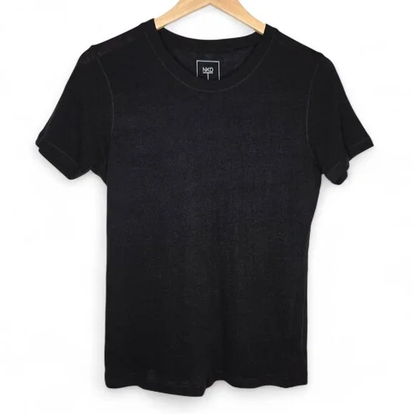 NKD Naked Cashmere Lightweight Shirt Women's 100% Cashmere Crew Semi Sheer M - Picture 1 of 4